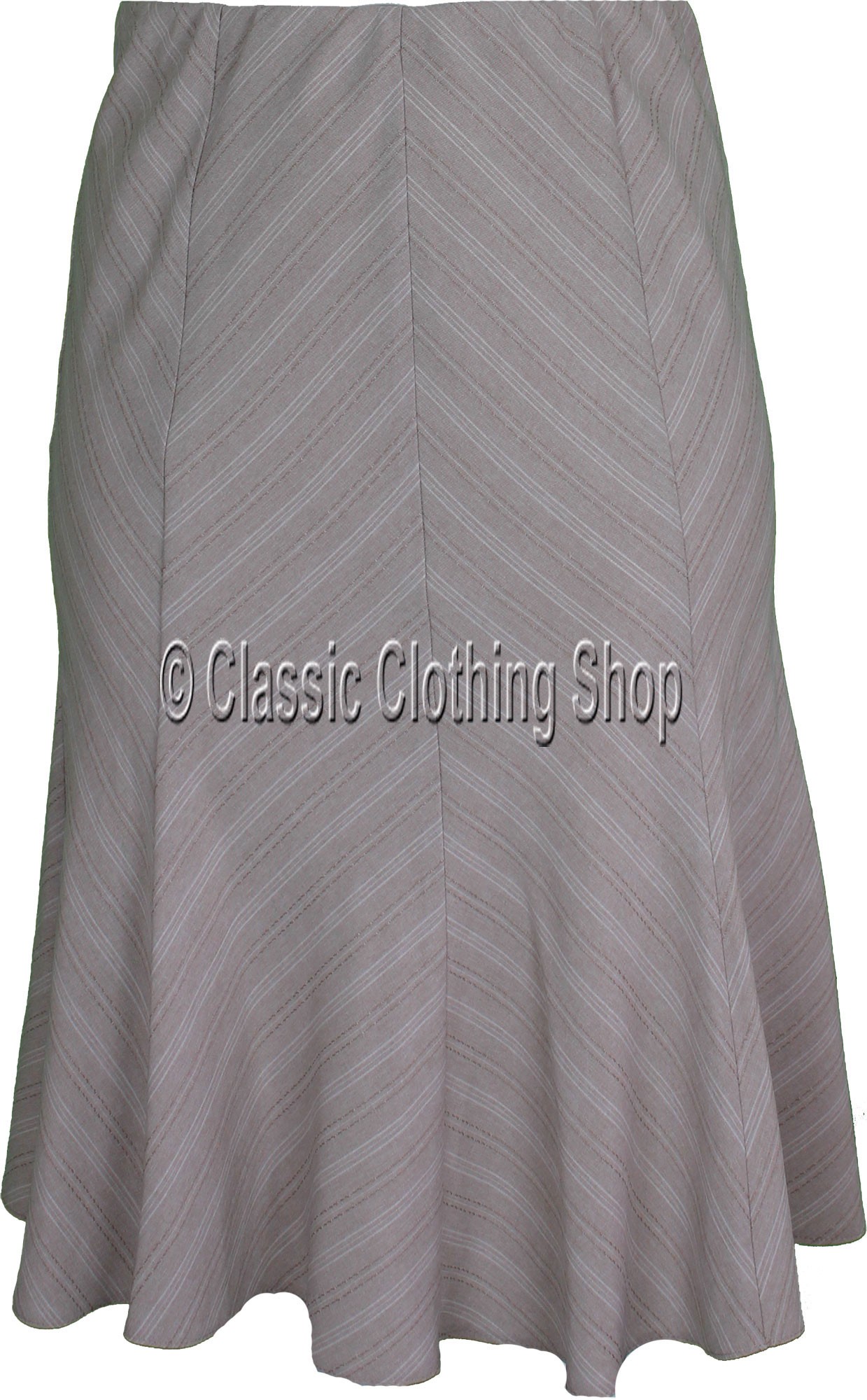 Multi Stripe Pannels A-Line  Skirt