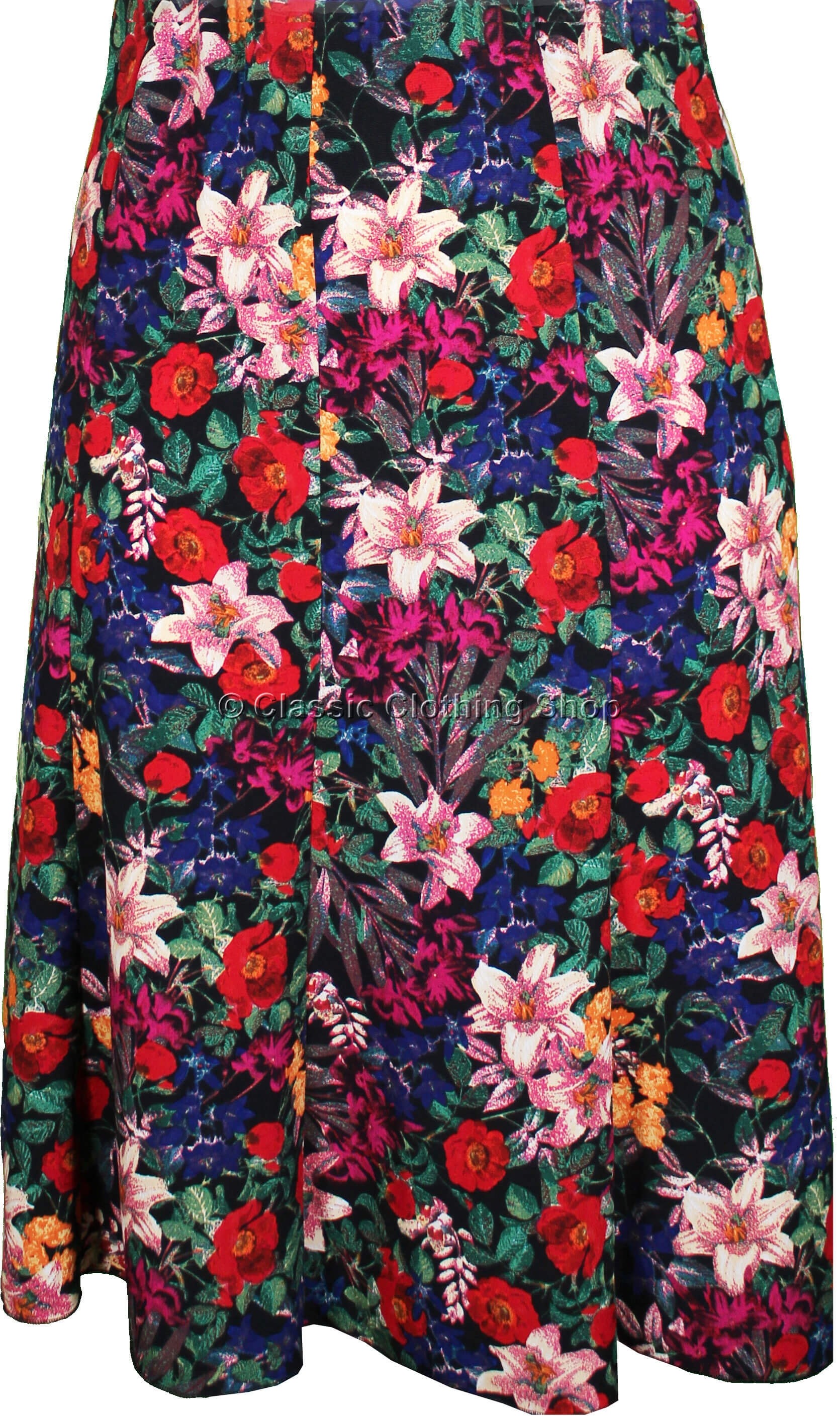 FLOWER DRAPED SKIRT SET IN RED