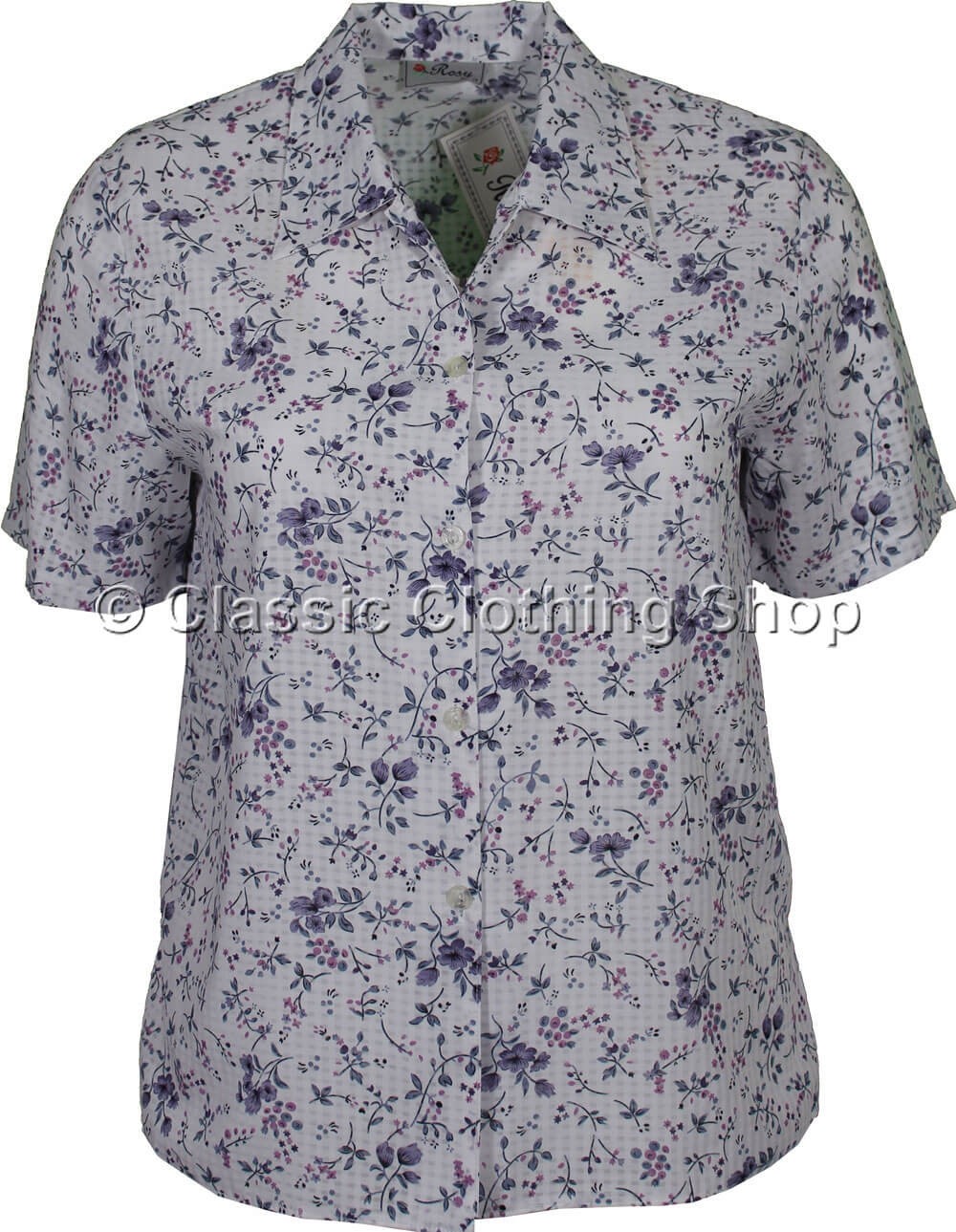 Details Long Sleeve Blouse Print Flower main image 1