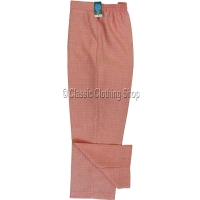 Coral Linen Look Self Pattern Trousers