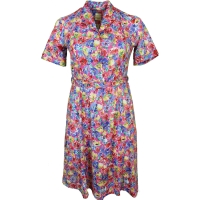 Pink Floral Short Sleeve Dress