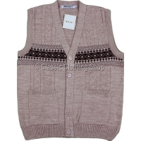 Salmon Mens Classic Knitted Waistcoat