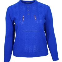 Royal Blue Long Sleeve Motif Jumper