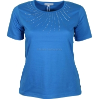 Blue Diamante T-Shirt Top