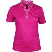 Hot Pink Collar T-Shirt Top