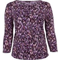 Lilac Abstract Printed Slinky Top