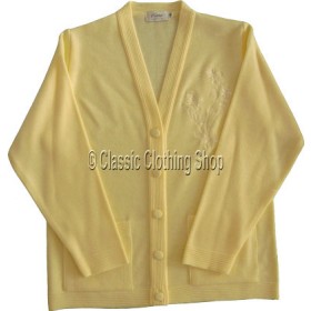 Care Lemon V-Neck Cardigan