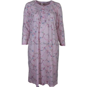 Pink 'In Bloom' Long Sleeve Nightdress