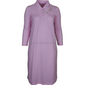 Pink Fleurette Long Sleeve Nightdress
