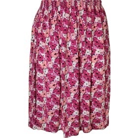 Pink Floral Printed Skirt