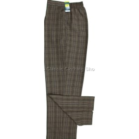 Brown Check Trousers