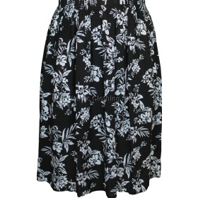 Black & White Floral Printed Skirt