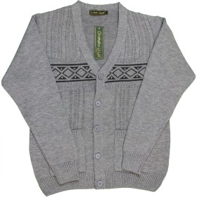 Light Grey V Neck Twin Pocket Cardigan