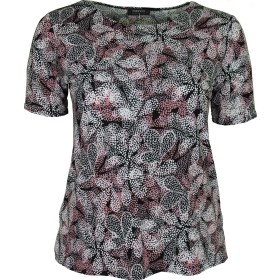 Pink Abstract Printed Slinky Top