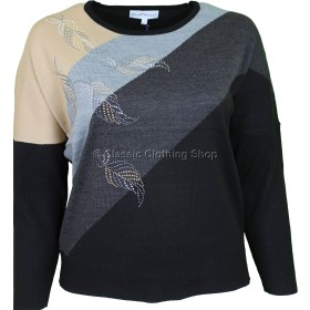 Grey Round Neck Long Sleeve Jumper 