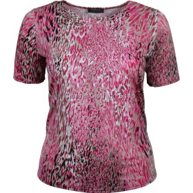 Pink Animal Print Slinky Top