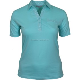 Blue Light Collar T-Shirt Top