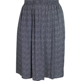 Black & White Floret Printed Skirt